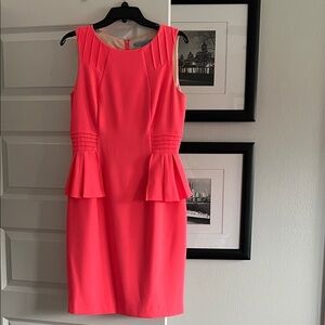 ANTONIO ELANI Elegant Coral Sleeveless Dress
